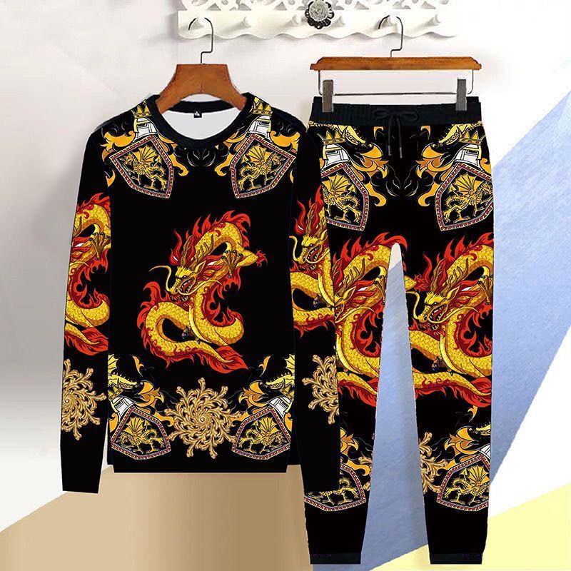 Bộ Quần Áo Dài Tay Thiết Kế Mới Thời Trang Mùa Xuân Thu Dành Cho Nam