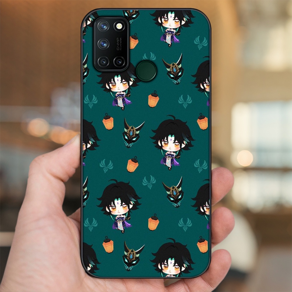 Ốp lưng Realme C17, 7i viền đen in hình Xiao Genshin Impact