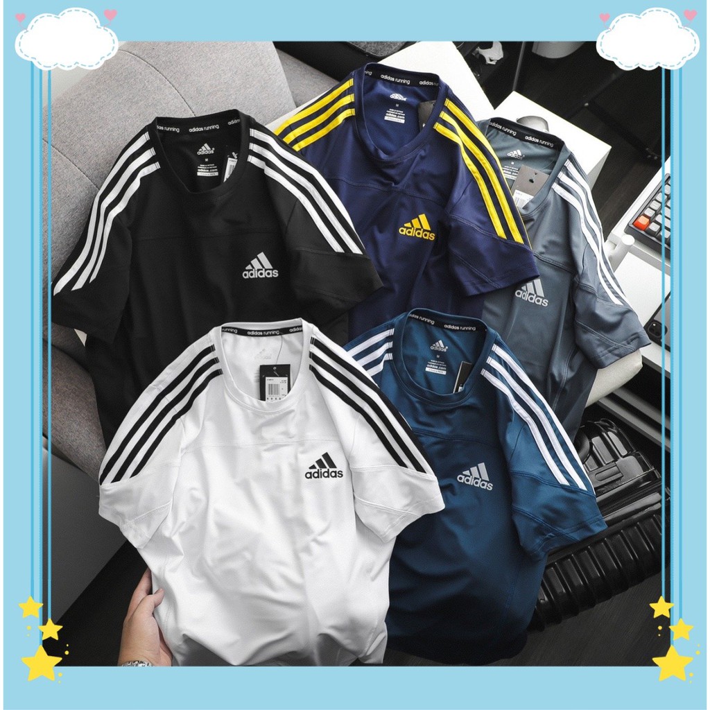 Áo Thể Thao Nam Hàng VNXK, Áo Thun Nam Thể Thao tập gym ngắn tay vải thun lạnh thoáng mát, co giãn, chuẩn form