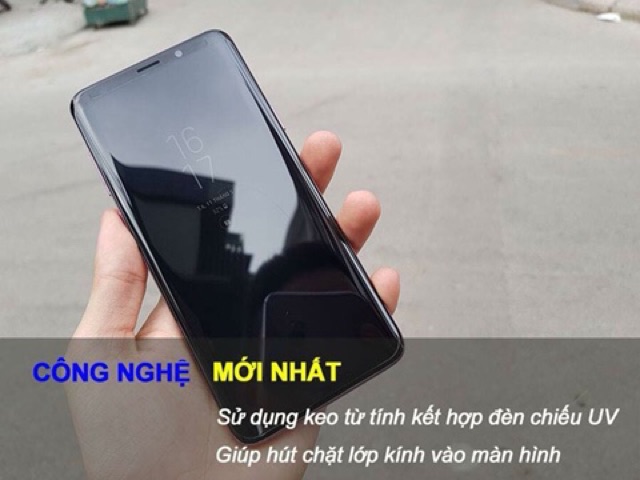 CƯỜNG LỰC FULL KEO UV NANO Cho S7Edge, S8, S8_Plus, Note_8, Note9, S9, S9_Plus