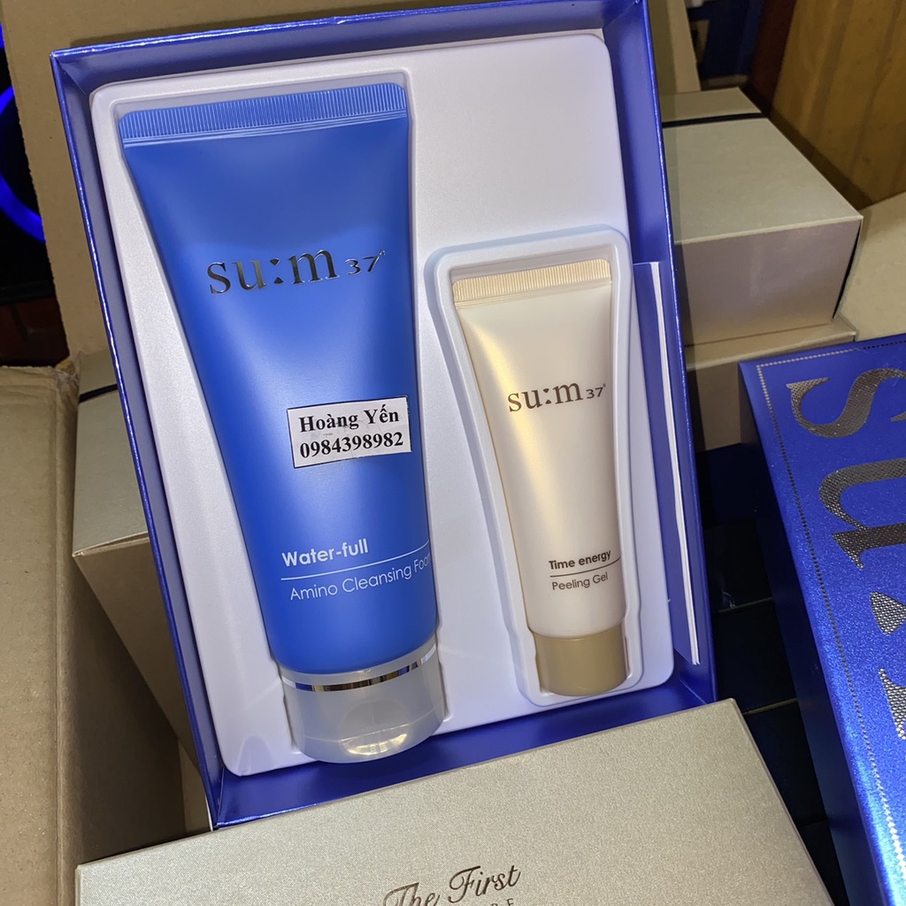 [MỚI] Sữa rửa mặt Su:m37 Water-full Amino Cleansing Foam Special Set
