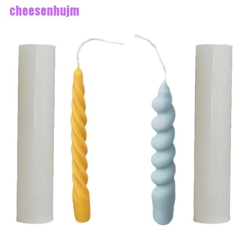 Khuôn Silicone Tạo Hình Xoắn 3D Làm Nến DIY