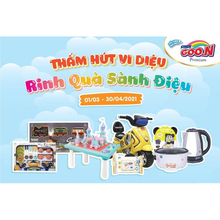 (Mẫu mới) Tã dán/quần Goon Premium Sim NB70/S64/M60/L50/XL46/M56/L46/XL42/XXL36/XXXL26