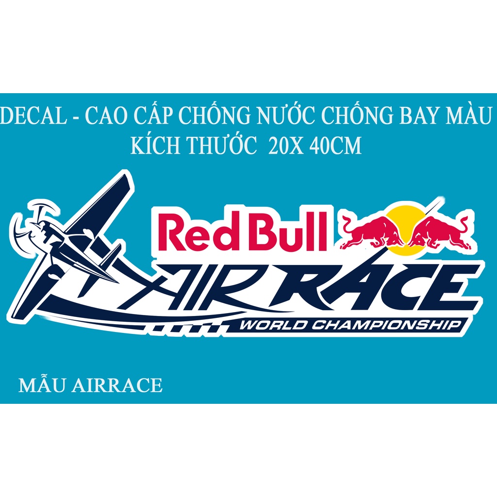 TEM DÁN XE REDBULL RACCING TEAM KÍCH THƯỚC LỚN CHO Ô TÔ XE MÁY