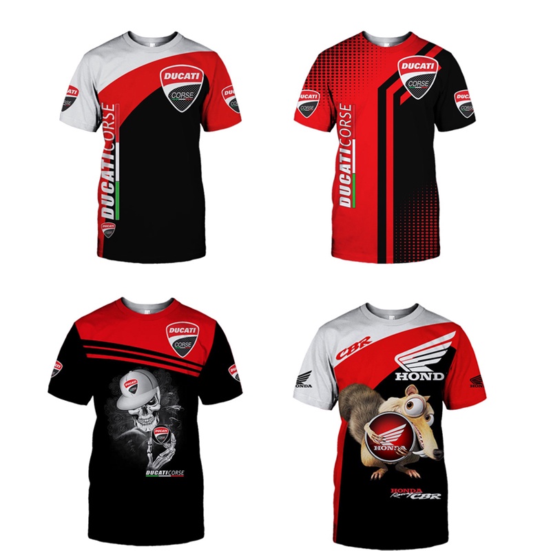 Áo Thun Thể Thao Tay Ngắn In Logo Xe Hơi HONDA 3D Thoáng Khí Phong Cách Mới Cho Nam