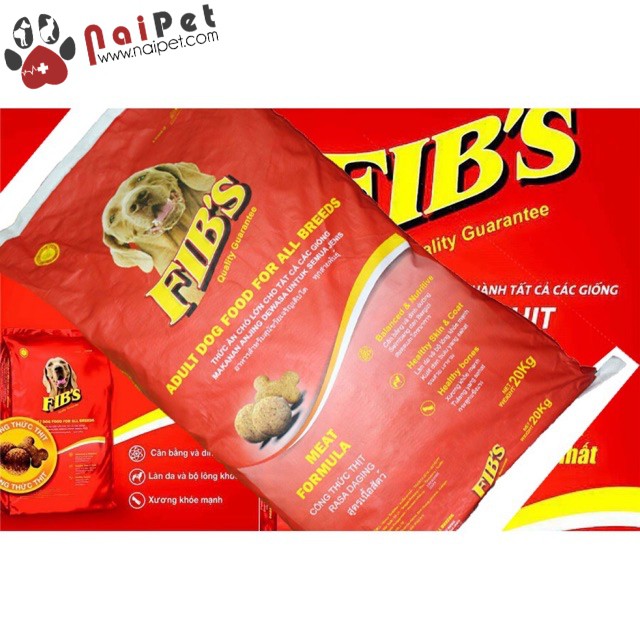 Thức Ăn Hạt Khô Cho Chó Lớn Fibs 20kg