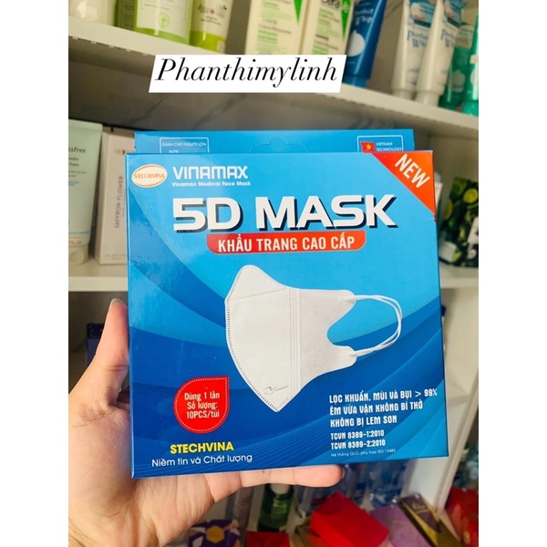 Khẩu trang 5D Mask Nam Anh - Vinamask cao cấp