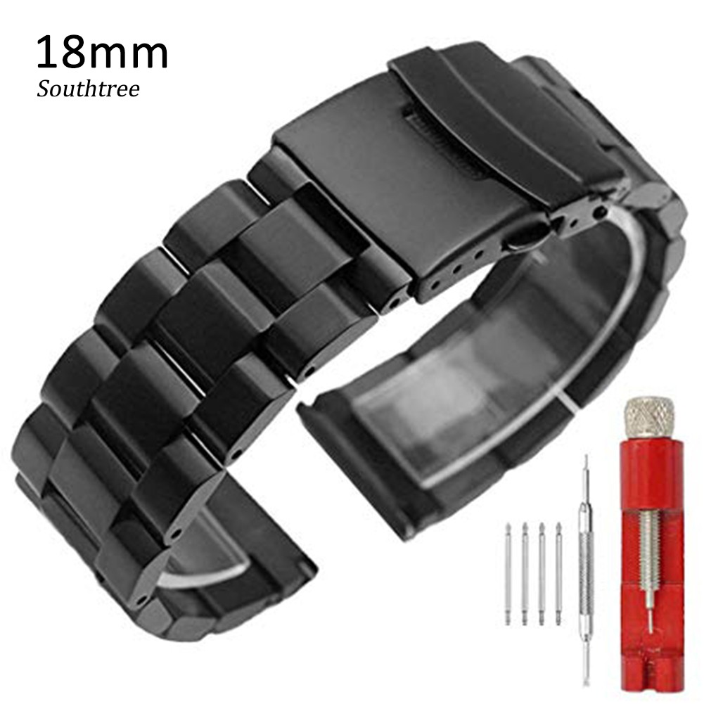 Dây Đồng Hồ Bằng Thép Không Gỉ 18/20/22/24mm
