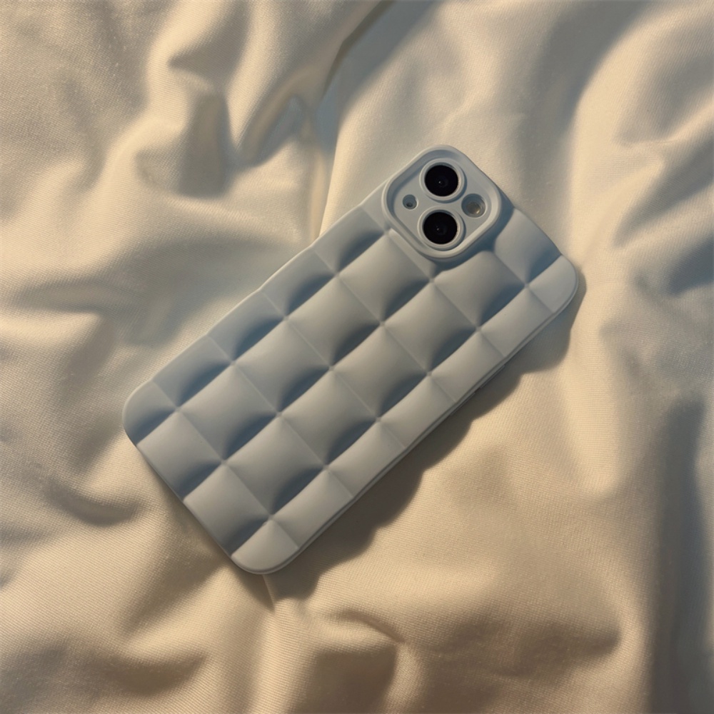 Ốp Điện Thoại TPU Mềm Mặt Nhám Họa Tiết Kẻ Ô Chống Bụi Cho Iphone 14 Pro Max 11 7Plus 13 12 11 Pro Max