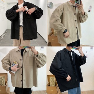 Áo Sơ Mi Nam Nữ Kaki Form Rộng UNISEX, Style cá tính [Hỗ trợ 20k phí ship]