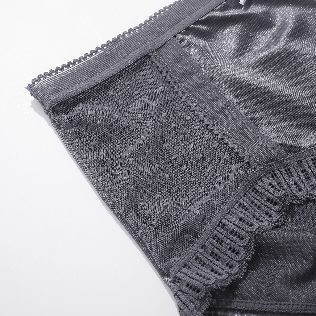 Take Talk Quần Lót Cotton Mềm Mại Thoáng Khí Đính Nơ Ren Rỗng Lưng Thấp Size L-XL Cho Nữ