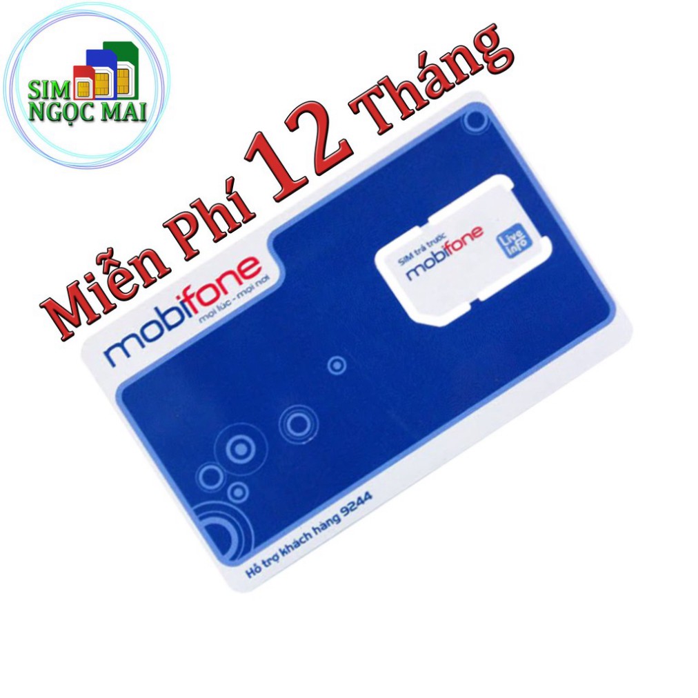 Sim 4G Mobifone F120WF Trọn Gói 1 Năm - Không Giới Hạn Data - 1gb/ngày - 360gb/năm - xài thaga