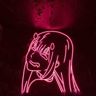Đèn trang trí led neon sign hình ZERO TWO