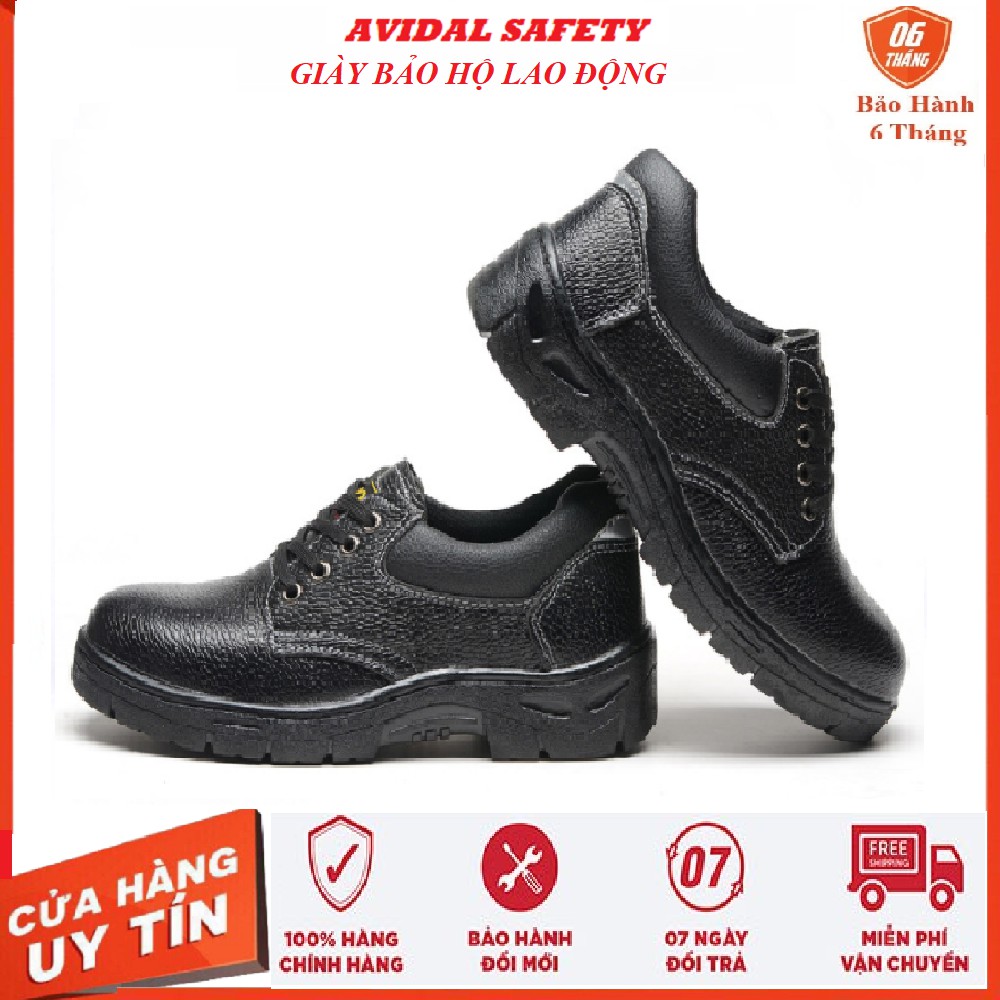 Giầy Bảo Hộ Lao Động Chống Giẫm Đinh Bằng Da Tổng Hợp, Giày Bảo Hộ Chống Tia Hàn Xì Cháy | BigBuy360 - bigbuy360.vn