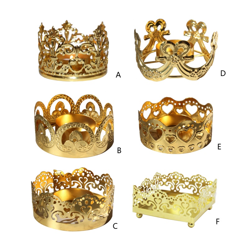 Chân Nến Bằng Sắt Mạ Vàng Sang Trọng Dùng Trang Trí Phòng Khách / Tiệc Cưới