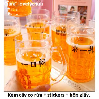 🎀 [Sẵn] Ly giữ nhiệt 2 lớp giả ly bia troll nhau. Hot Tik Tok