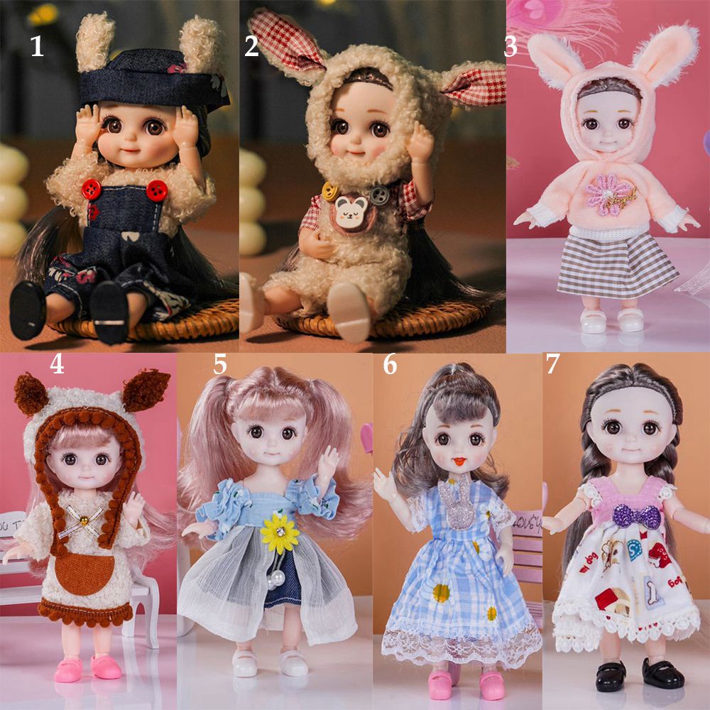 Set quần áo thời trang cho búp bê Gsc tỷ lệ 1/12 16~17cm Bjd Molly 37 mẫu tùy chọn Obitsu 11 Ob11