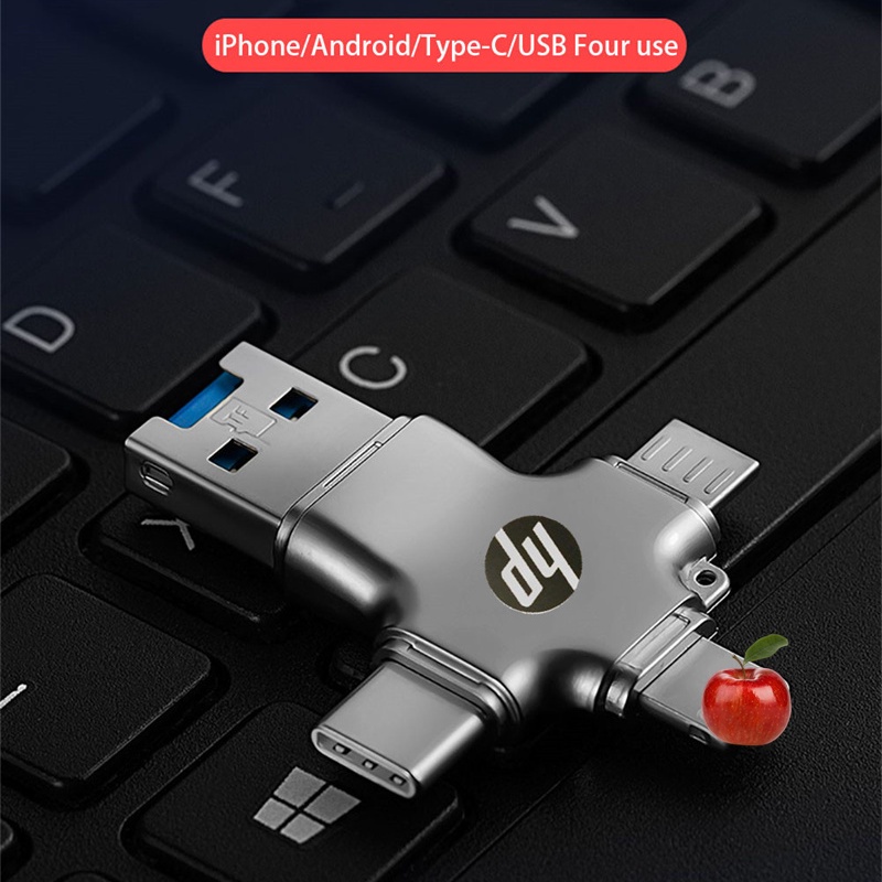 Usb 3.0 OTG HP 4 Trong 1 1TB 512GB 256GB 64GB Cho ĐiệN ThoạI MáY TíNh BảNg / Android / PC