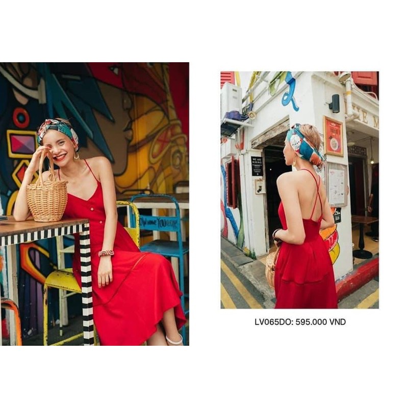 váy lép đỏ