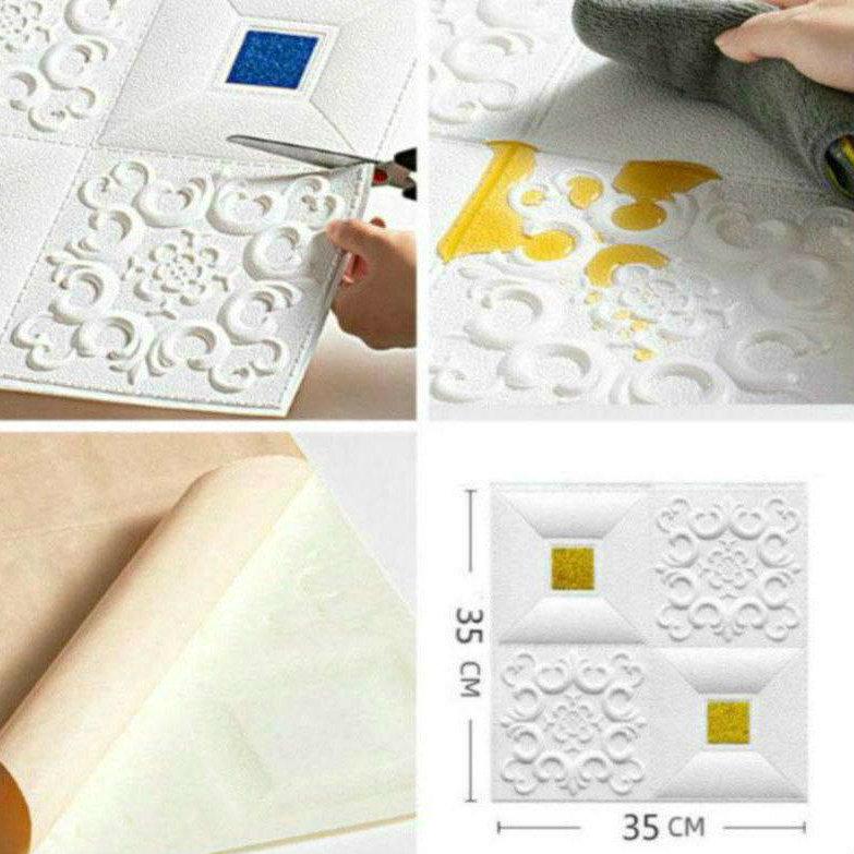 Miếng Dán Tường Trang Trí 3d Hình Viên Gạch Chất Lượng Cao