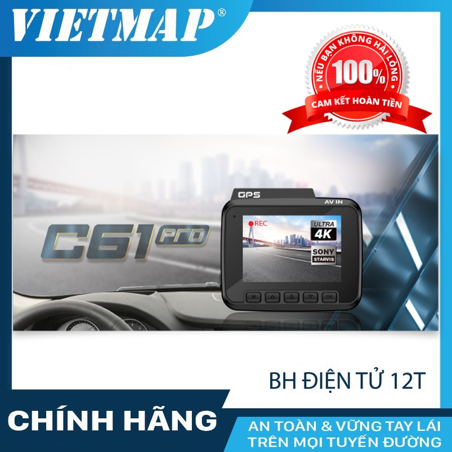 Camera hành trình, camera hành trình ô tô Vietmap C61 Pro chính hãng hỗ trợ thẻ nhớ 128Gb - ShopphukiencongnghePT | BigBuy360 - bigbuy360.vn