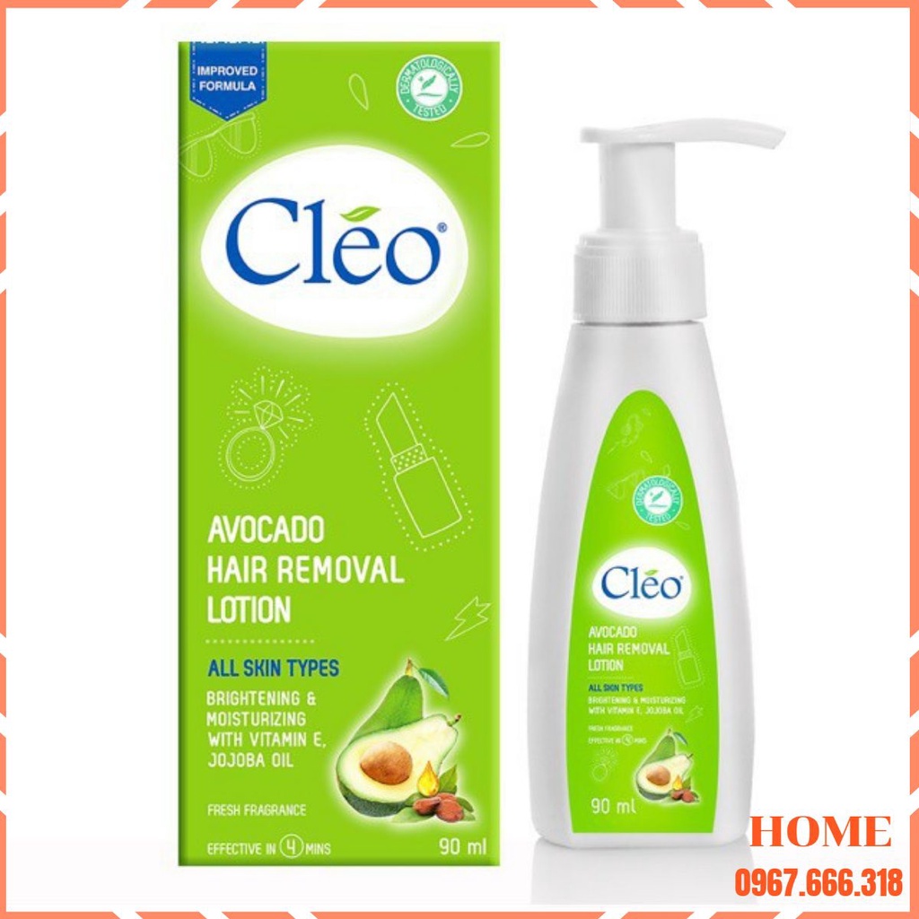 Kem tẩy lông vùng kín và Gel chậm mọc lông CLEO chính hãng 90ml