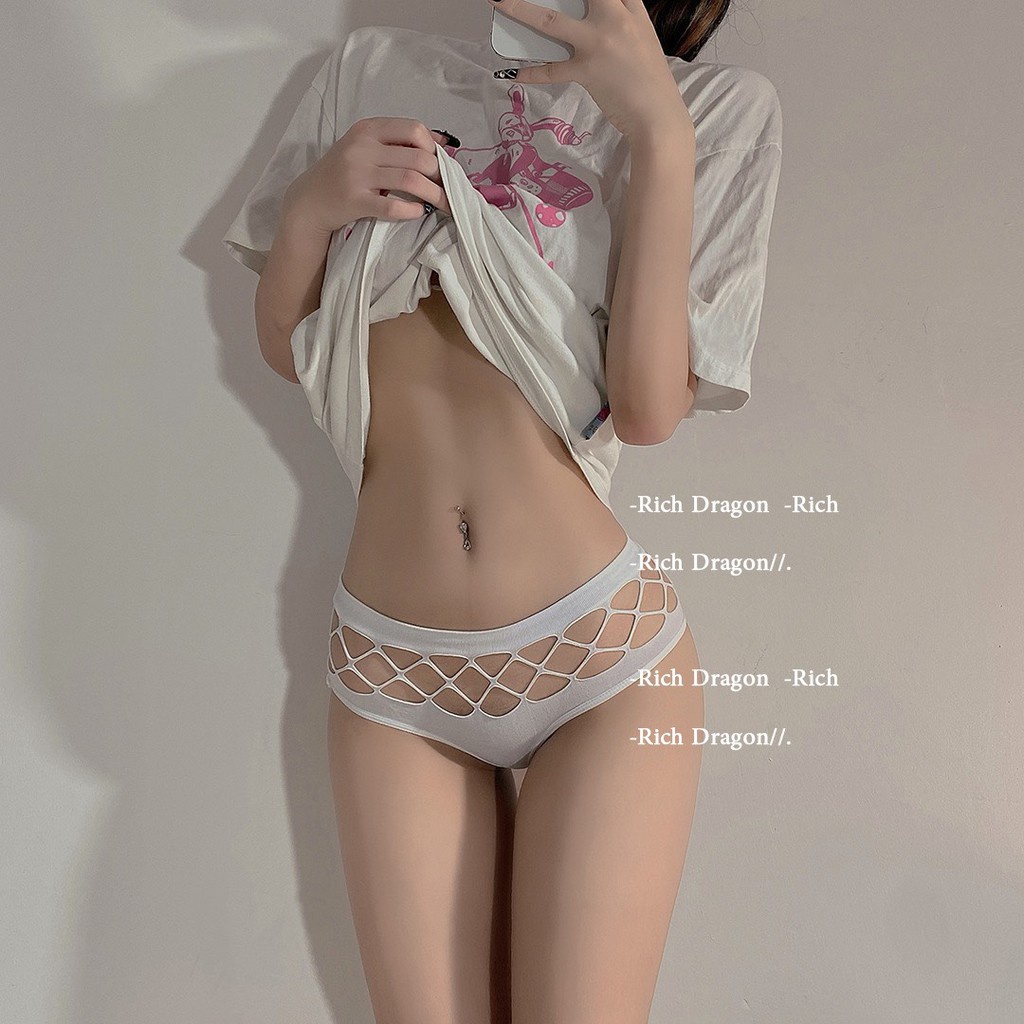 Quần Lót Nữ Lọt Khe - Quần Lọt Khe cotton thiết kế viền cắt ô vuông cá tính điệu đà mã 8850