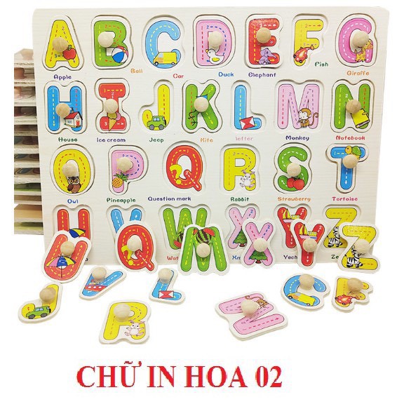 [Mã LIFETOYS1 giảm 30K đơn 99K] Đồ chơi gỗ - Bảng núm gỗ nhiều chủ đề