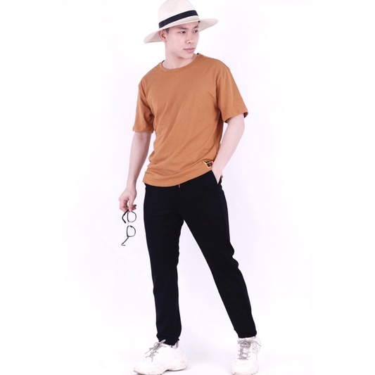 áo thun nam trơn form suông rộng tay lỡ