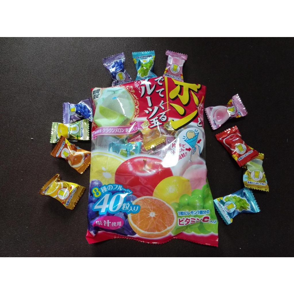 Kẹo trái cây tổng hợp 8 vị Lion 140g nội địa Nhật Bản
