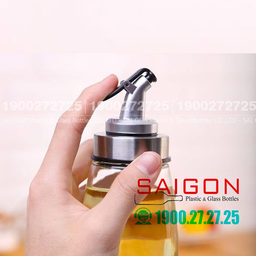 Bình Rót Dầu Thủy Tinh 180ml | Rót Gia vị Cao cấp