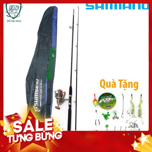 Cần câu cá ❤️FREE SHIP❤️ Bộ Cần Câu Máy Shimano  2 Khúc Đặc Máy Kim Loại BCC-2K-02 ,đảm bảo rẻ nhất