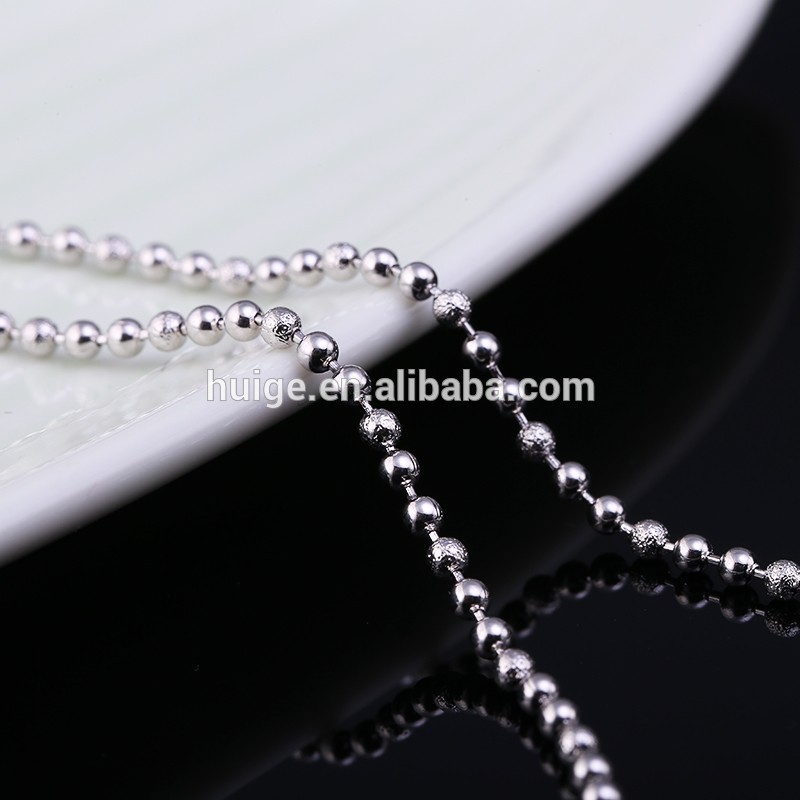 Dây chuyền bi inox D01 cỡ 2mm - 60cm dài tròng đầu không đen không rỉ vĩnh viễn.