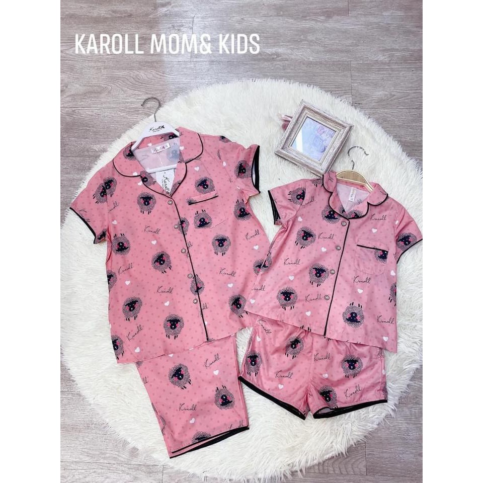 Set đồ PIJAMA  KAROLL cho bé - họa tiết cừu siêu dễ thương_Chất lụa giấy nhẹ nhàng mềm mịn