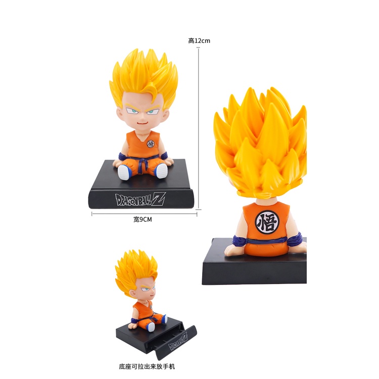 Mô hình Son Gohan - Mô hình Chibi lắc đầu trang trí taplo ô tô, trang trí bàn học, giá đỡ điện thoại