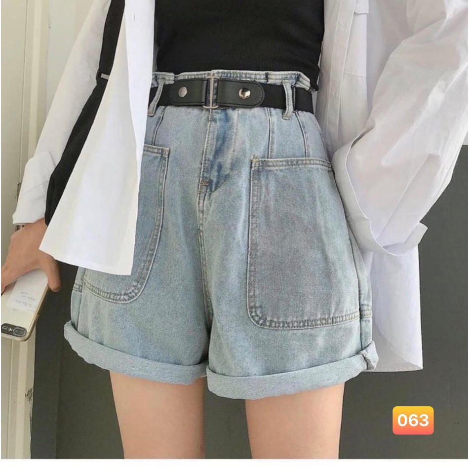 FS50K_Quần Short Jeans 2 Túi Cao Cấp OHS063