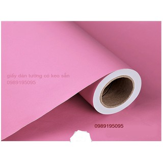 (tặng kèm dụng cụ)  .  combo 10m giấy dán tường hồng trơn