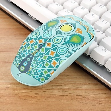 Chuột không dây Wireless FD V8 thiết kế độc đáo, màu sắc sinh động, pin dùng đến 12 tháng