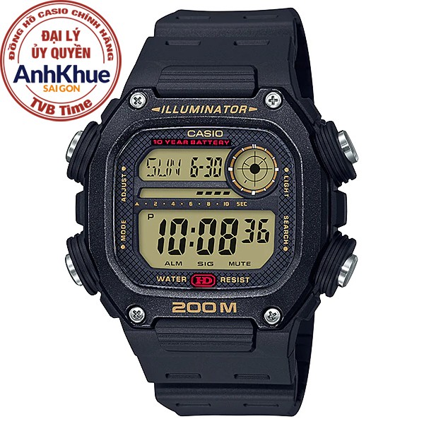 Đồng hồ nam dây nhựa Casio Standard chính hãng Anh Khuê DW-291H-9AVDF (50mm)