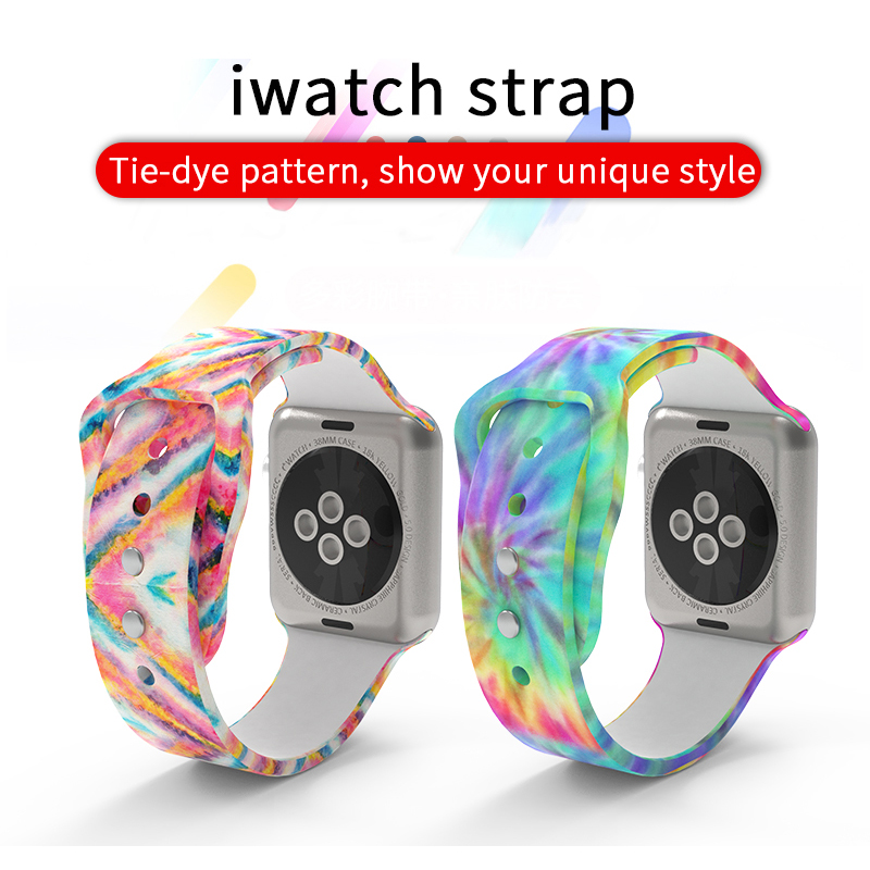 Dây Silicone Thay Thế Cho Đồng Hồ Apple Watch Se 6 5 4 3 2 Kích Thước 38mm 40mm 42mm 44mm