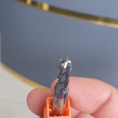 Dao phay ngón 2F, 4F 45HRC, lớp phủ nano đen