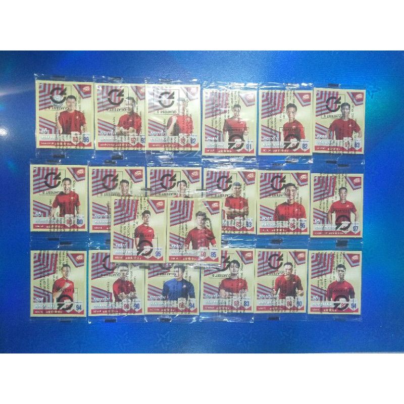 Thẻ cầu thủ bóng đá Poca VN nguyên seal chính hãng 2020/21