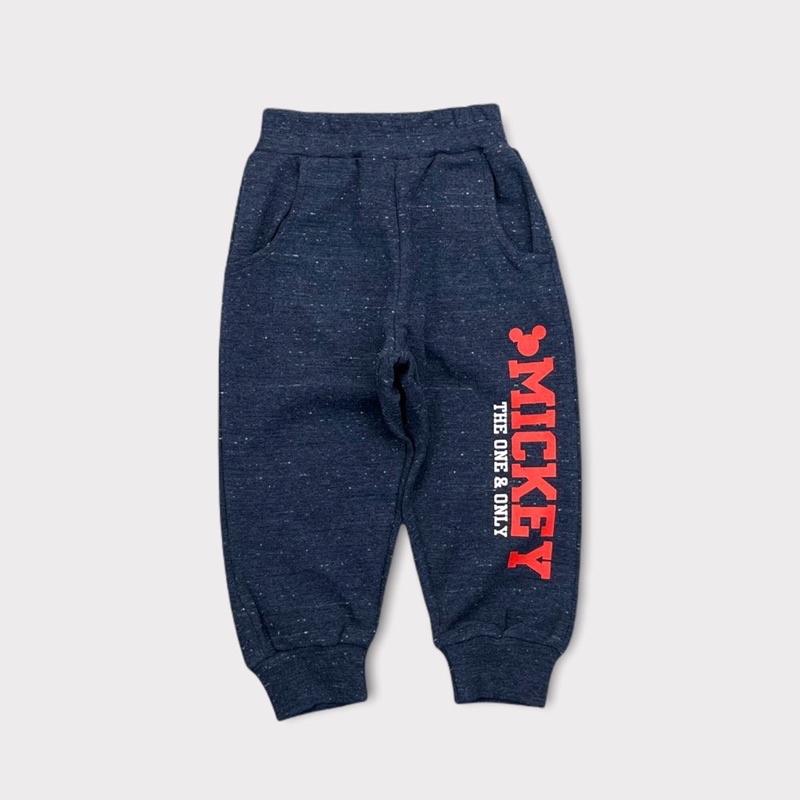 Quần nỉ in chữ mickey, chất dày dặn. Size 1-10T, cho bạn 9-30kg