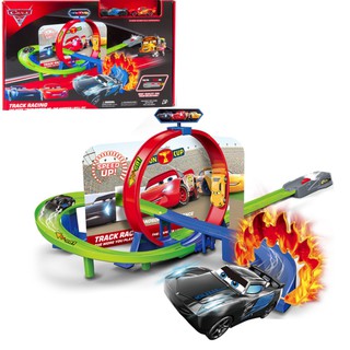 Mô hình đường đua ô tô MC Queen car 3 / Đường đua hot wheels  gồm 2 xe đồ chơi lắp ghép cho trẻ em