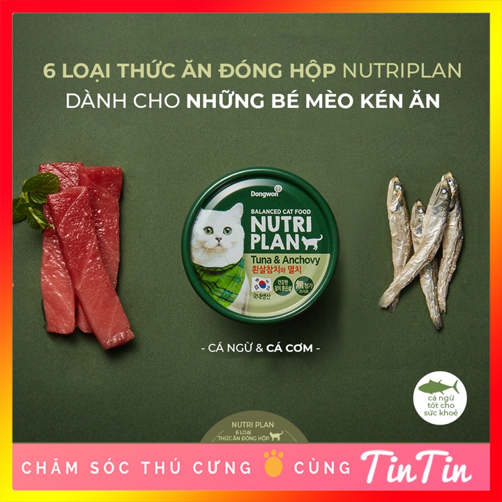 Pate cho mèo Nutri Plan lon 160g pate mèo #Tintin Pet Store