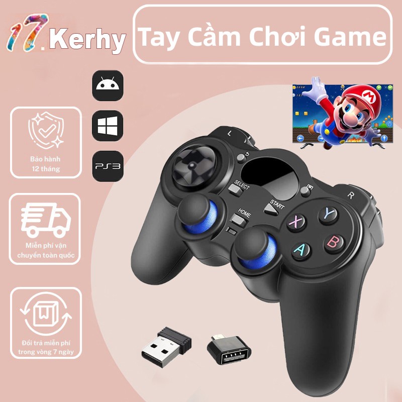 Tay Cầm USB for PC 360 Có Dây Chơi Game Tối Ưu Cho PC FO3 FO4 - Tay cầm điện tử cho PC - máy chơi game cổ điển-17.Kerhy