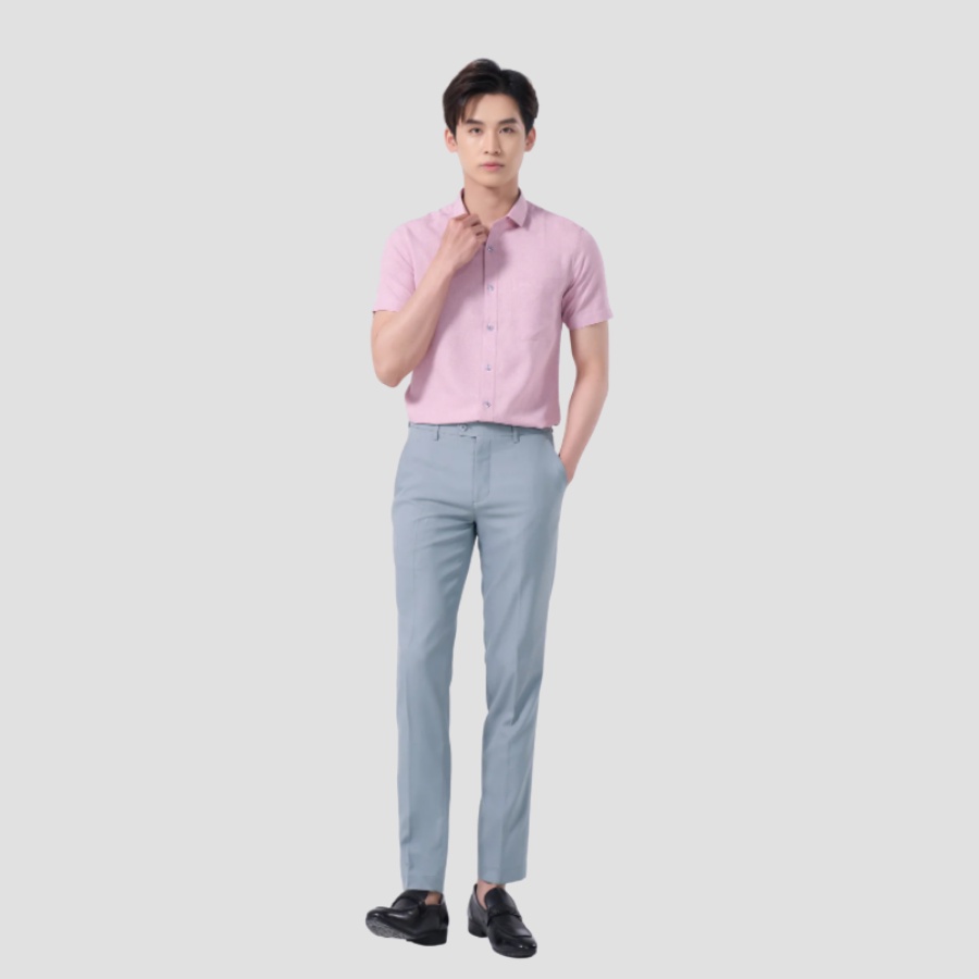 Quần âu nam BASIC chất vải cottonn tuyết mưa ,co giãn 4 chiều dáng ôm body chống nhăn không xù