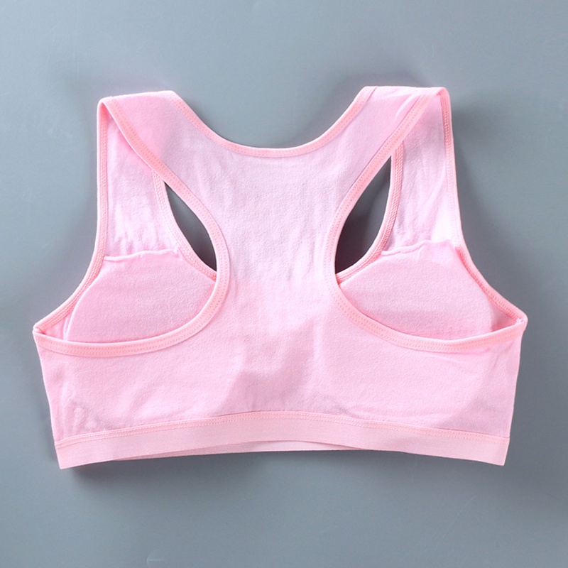 Áo Ngực Cotton Kẻ Sọc In Hình Trái Tim Có Đệm Ngực Cho Tuổi Teen / Nữ