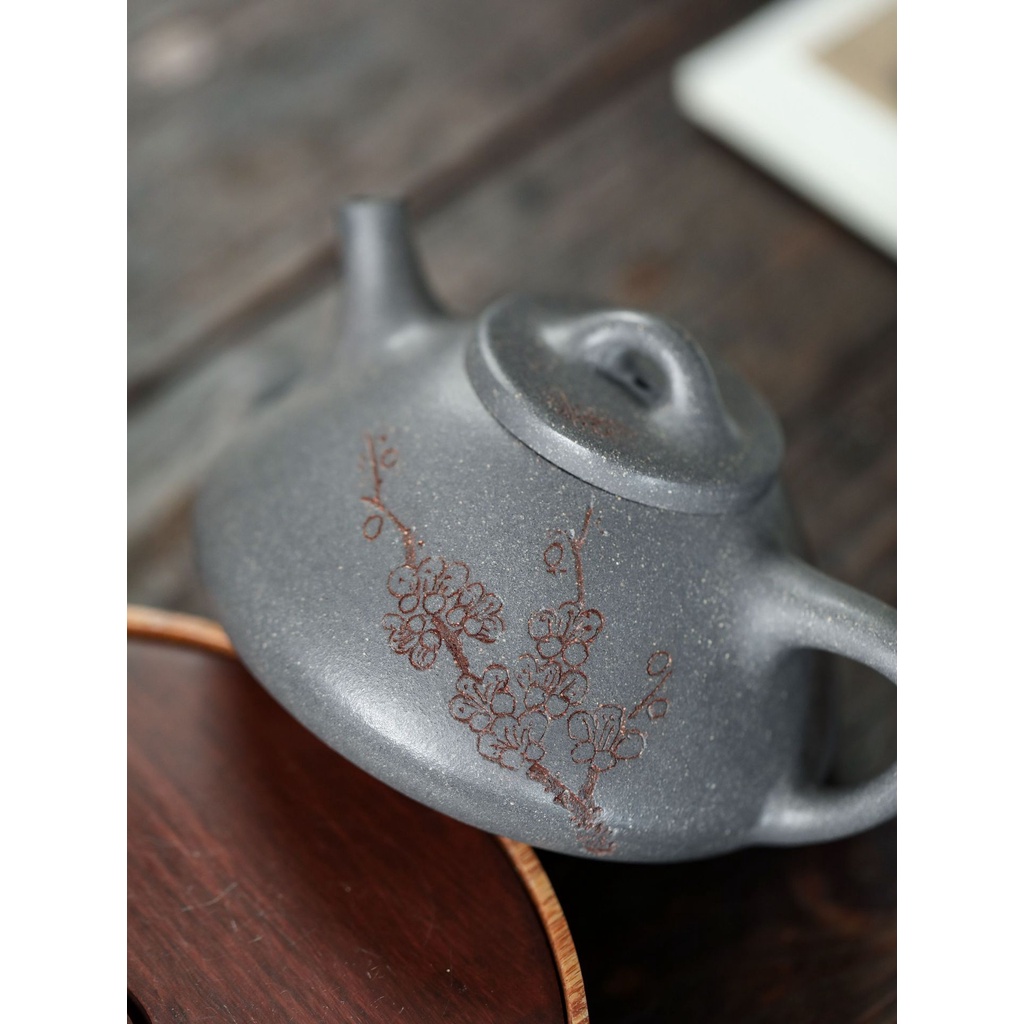 Ấm Tử Sa Nghi Hưng Thạch Biều 230 ml (Thanh Khôi Nê)