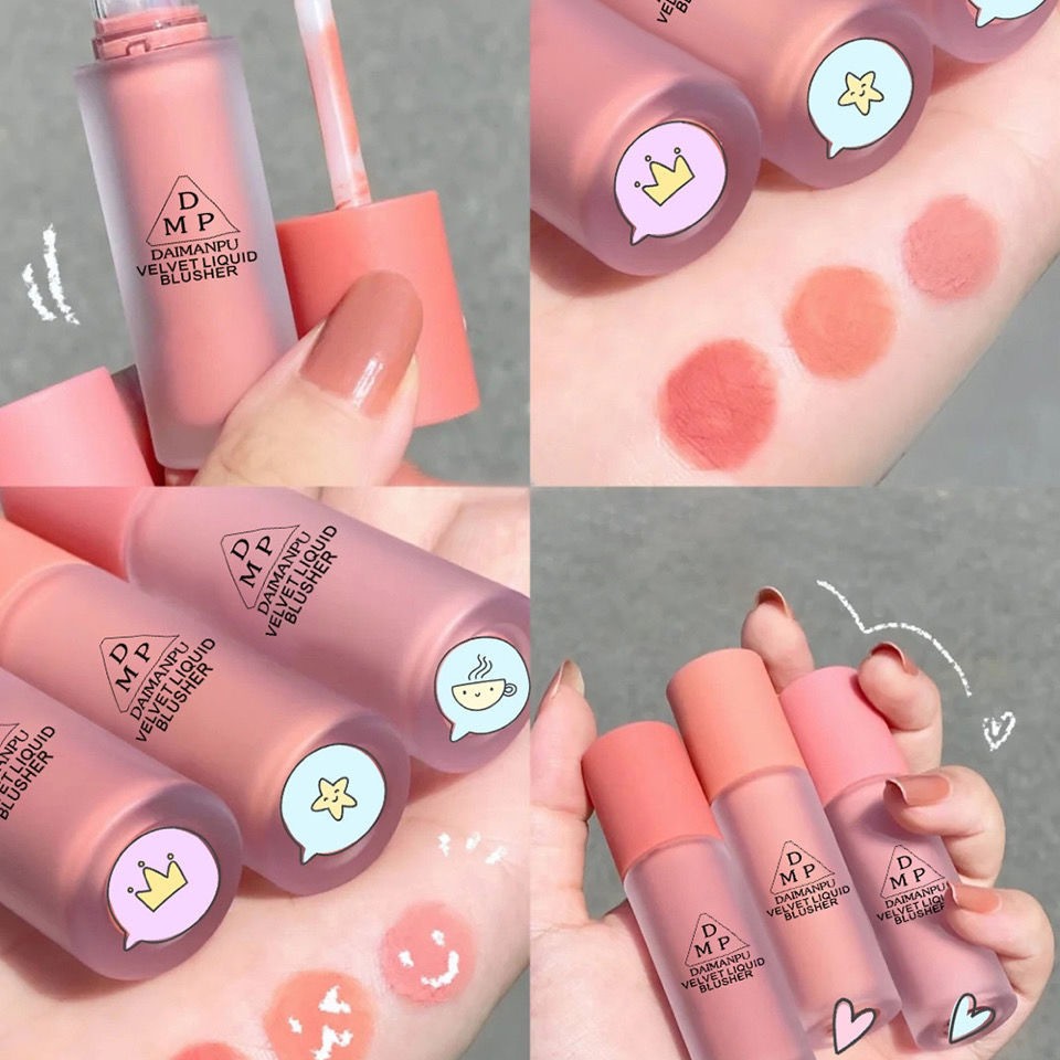 [Hàng mới về] Má Hồng Dạng Kem Lỏng Màu Cam Soda Tự Nhiên Dưỡng Ẩm Làm Sáng Tông Màu Da | BigBuy360 - bigbuy360.vn